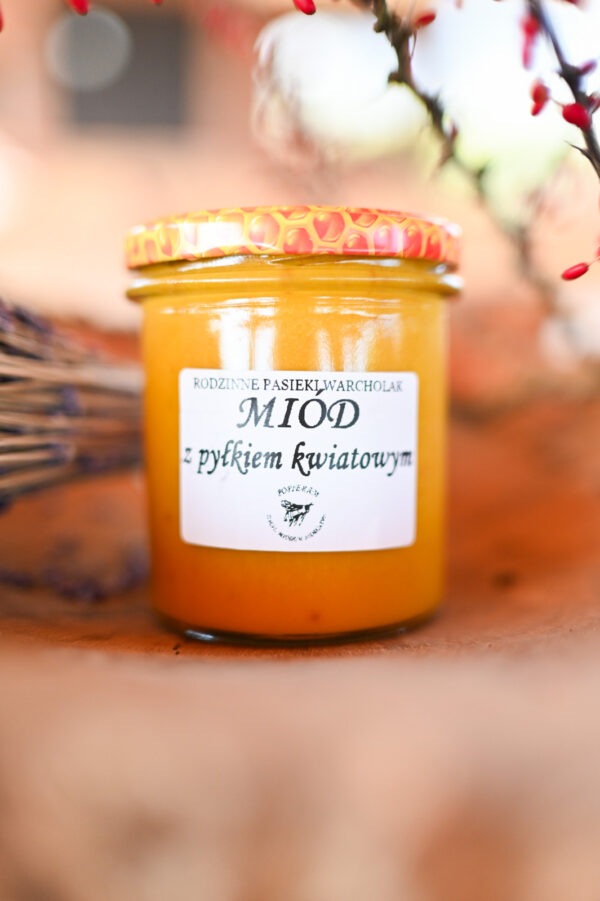 Miód z pyłkiem kwiatowym - 400g