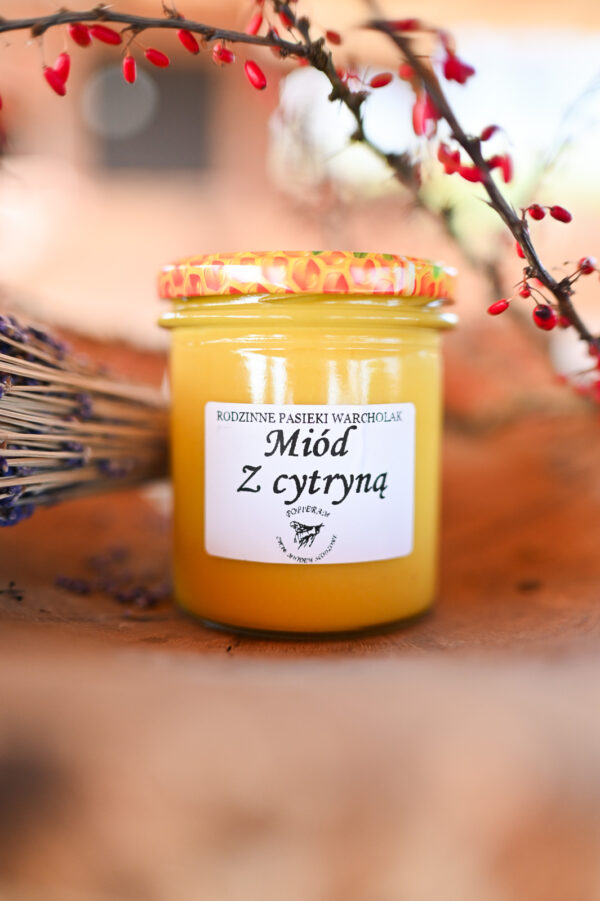 Miód z CYTRYNĄ - 400g