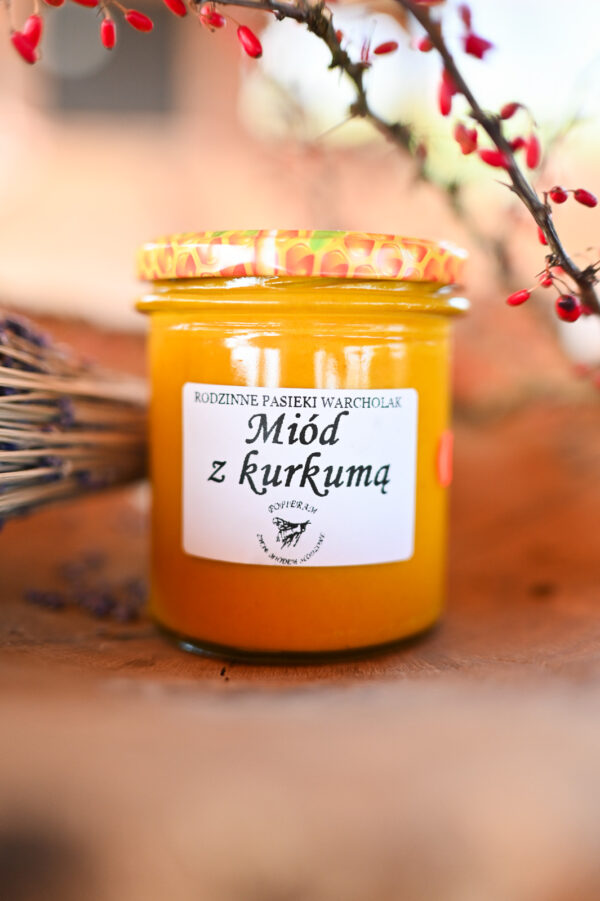 Miód z KURKUMĄ - 400g